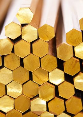 Brass Bar - Hexagonal Solid